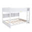 Solid Wood Bunk Bed with Built-in Storage Cabinets, Charging Station, Ladder and Safety Guardrails-20660106