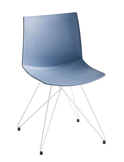 Chaise d'invité à base de fusée Kanvas, Bleu