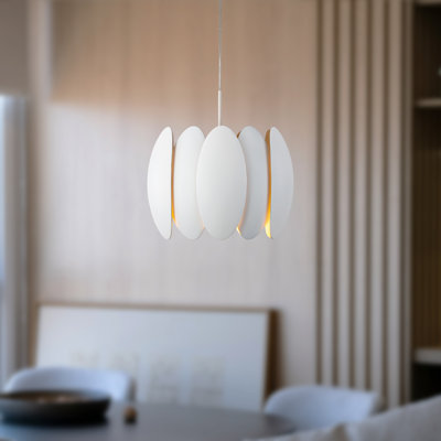 Pablo 10-in White Dimmable LED Pendant