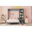 Lit escamotable mural avec tablettes à 5 pneus-135001662-135001663