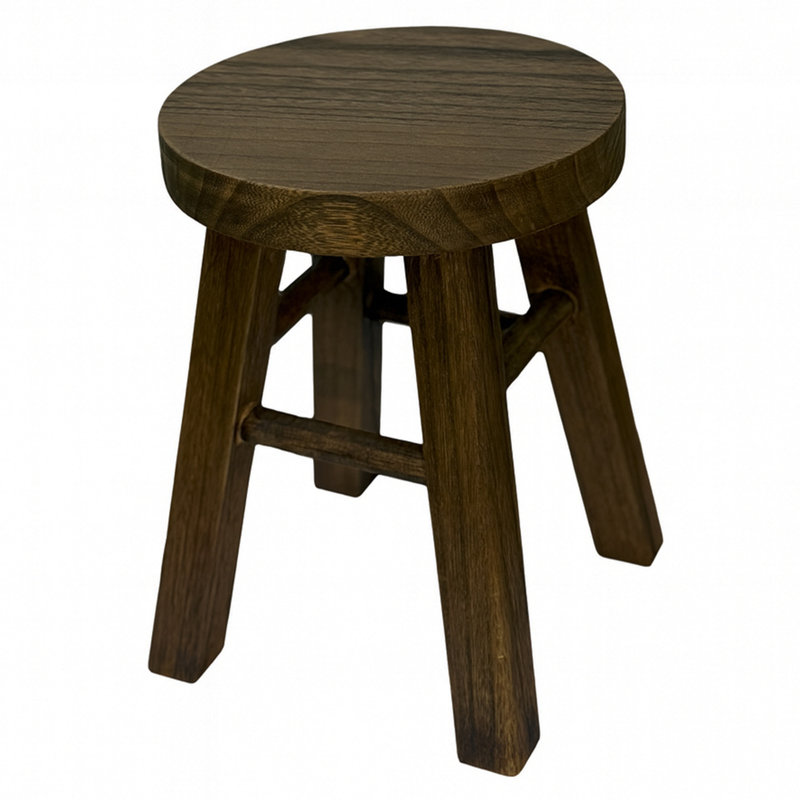 Support pour plante rustique en bois brun