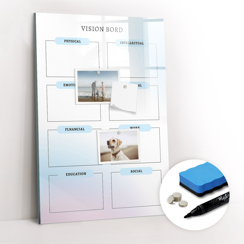 Magnetic Glass Dry Erase Board