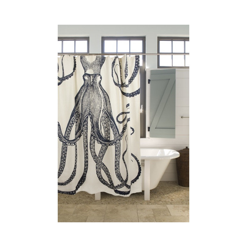 Rideau de douche octopus