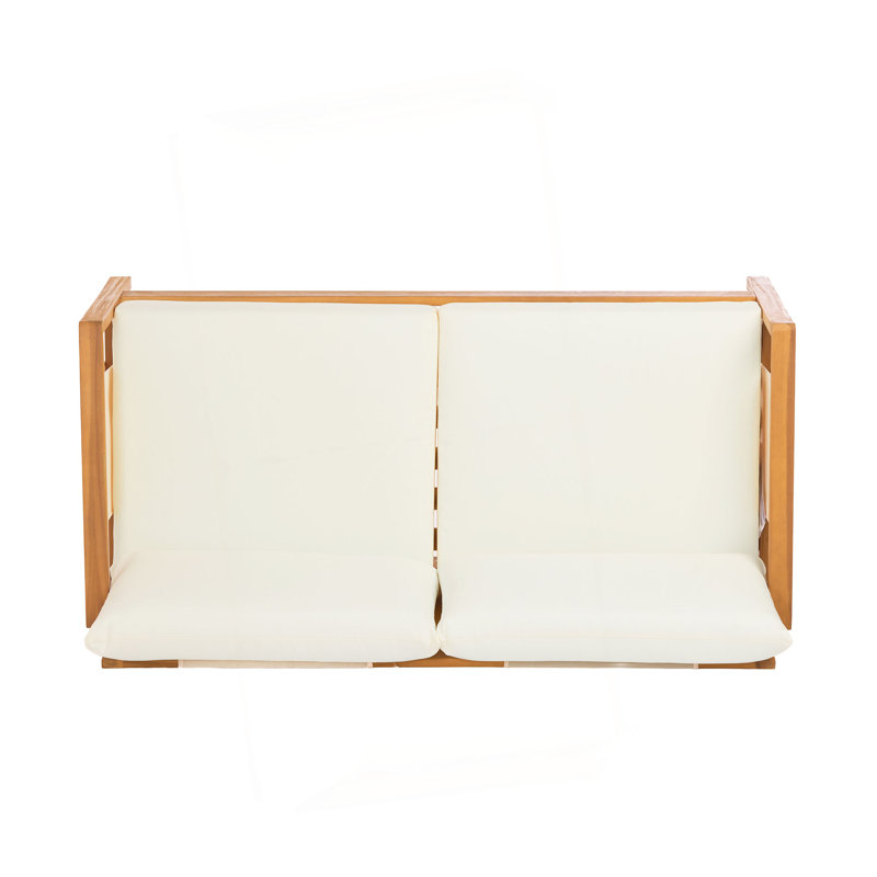 Ensemble de canapé 2 pièces avec causeuse et coussins pour l'extérieur