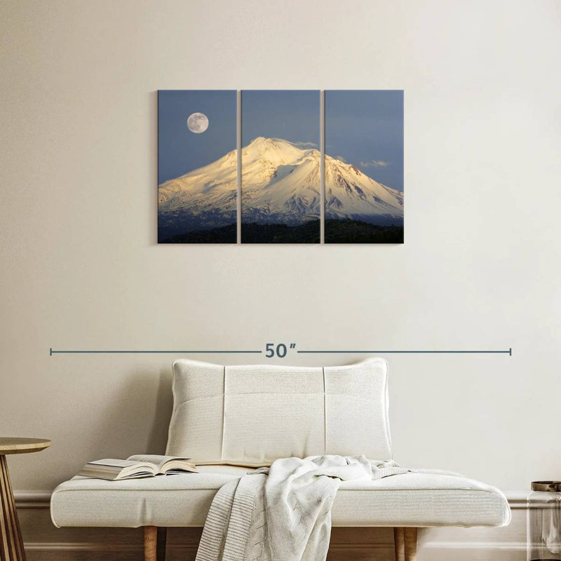 Alvord Mont Shasta nuit de lune, H 20 po x l 33 po