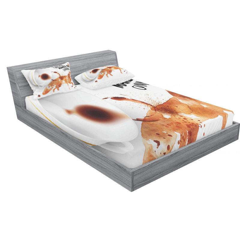 Microfiber Sheet Set, Queen Sheet Set with Fitted Sheet
