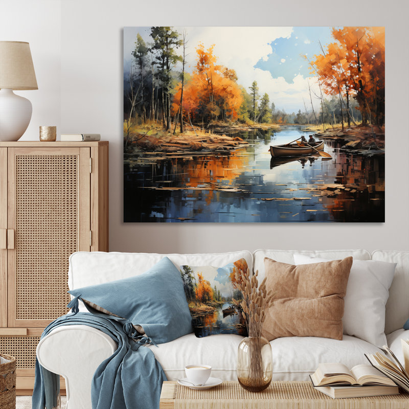 Canada River Rhapsody II sur toile, Toile tendue, H 34 po x l 44 po x P 1,5 po