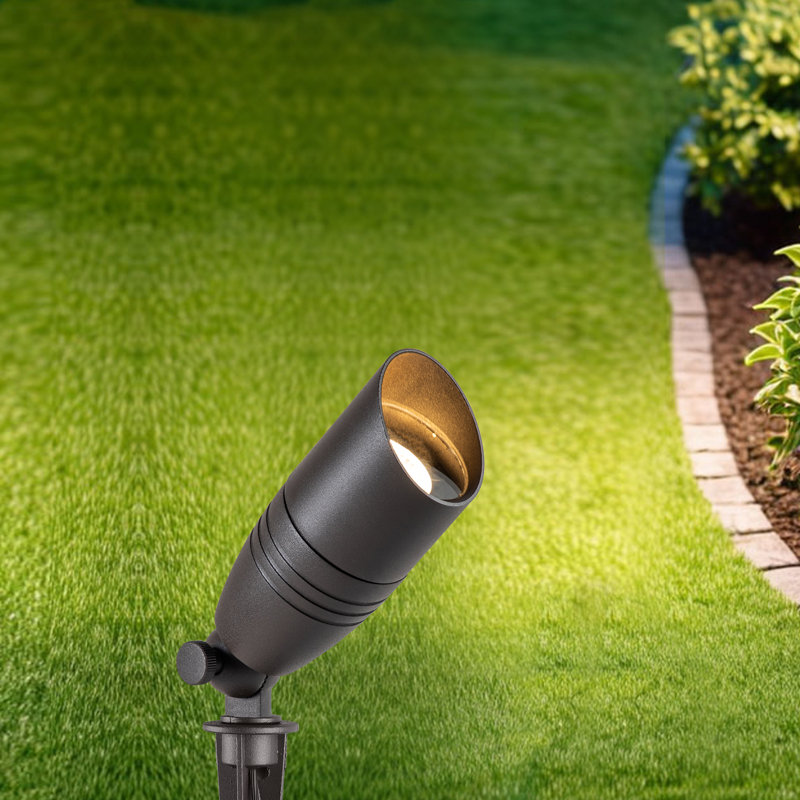 12-volt Dark Bronze Low Voltage Waterproof Outdoor Landscape Spotlight With Mr16 Bulb