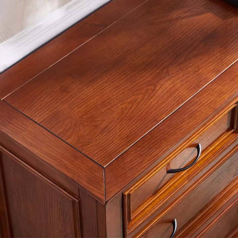 Buffet décoratif cerisier en bois massif, H 37,4 po x l 59,06 po x P 15,75 po