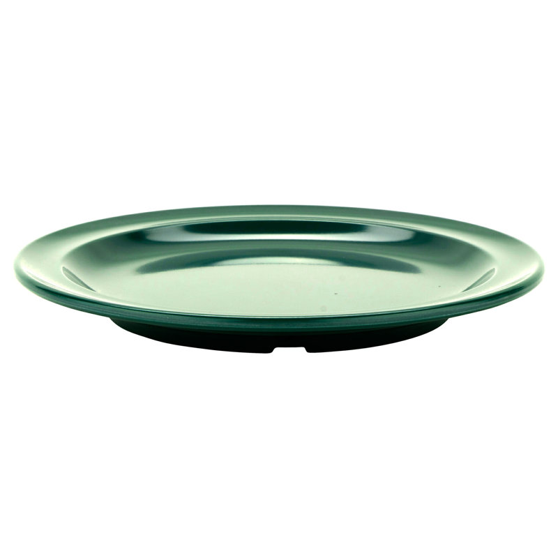 Assiettes rondes en mélamine 6,5 po (ensemble de 12), Vert