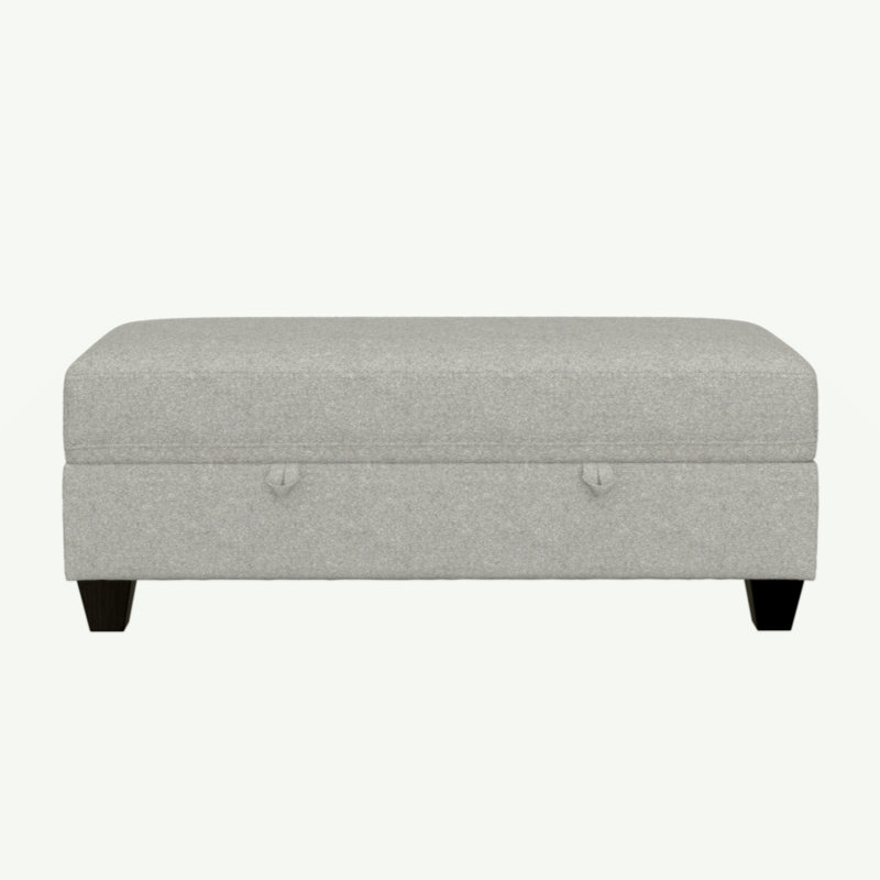 Repose-pieds avec rangement Drason Brown, Gris