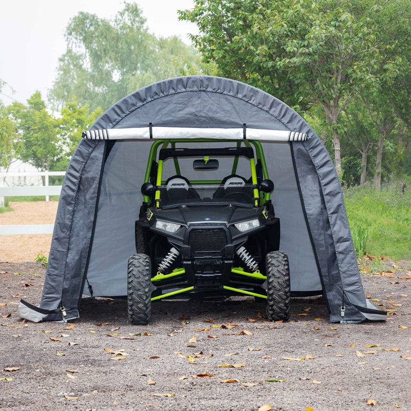 Atv Round-top Portable Shed 10'x10'x8', 8 Ft. H x 10 Ft. W x 10 Ft. D