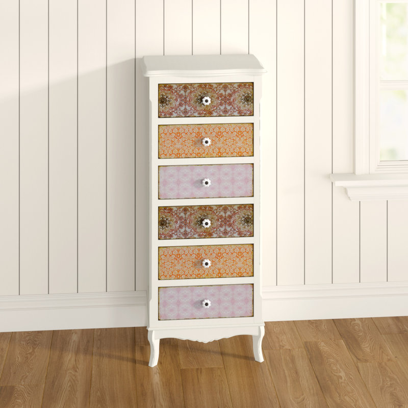 Paisley Solid Wood 52cm W 6 - Drawer Chest of Drawers