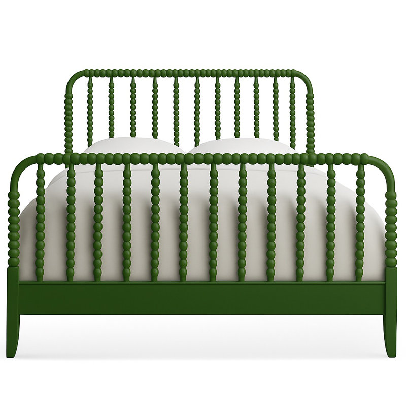 Louisa Solid Wood Spindle Bed, Queen, Willow