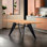 Natural charm, solid wood dining table