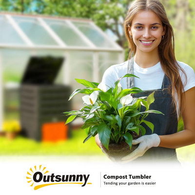 120 Gallon Compost Bin, Large Composter with 80 Vents