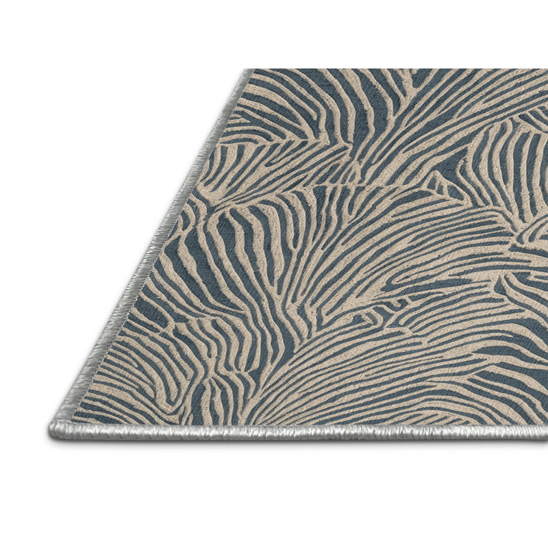  Tapis hawaïen lavable à motif de coquillage moderne, Rectangle 7 pi x 9 pi