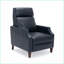 Fauteuils inclinables Mid-Century | Bleu foncé | Cuir PU-664449485