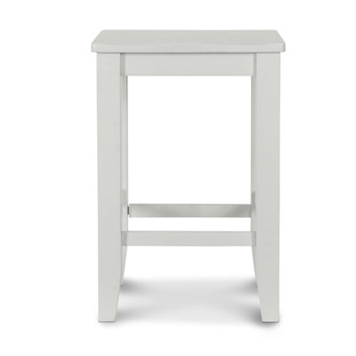 Bledsoe - 24" Backless Stool - Stark White Finish