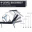 Chaise longue de randonnée pédestre - Auvent réglable, bronzage de piscine noir confortable avec structure pliable et protection