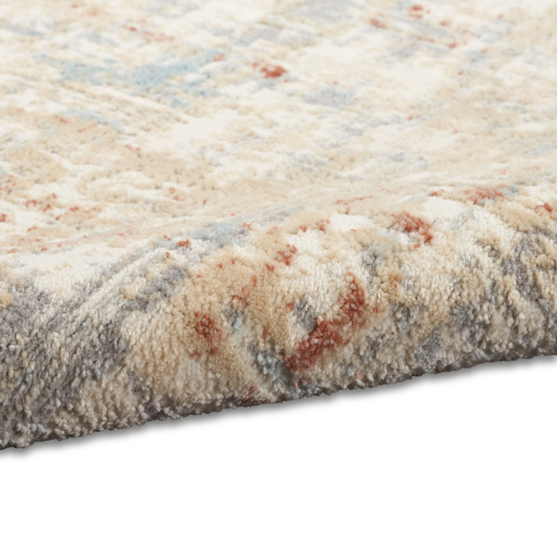 ECH06-IVGRY Area Rug in Gray/Ivory, Rectangle 5'3" x 7'3"