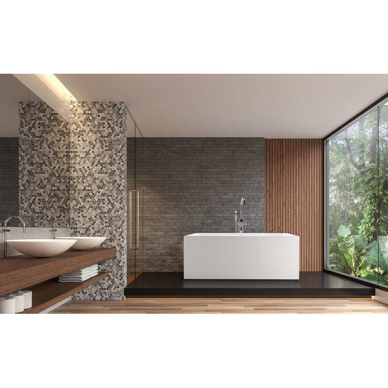 Kahlo 2 66" Undermount Air Bathtub, White