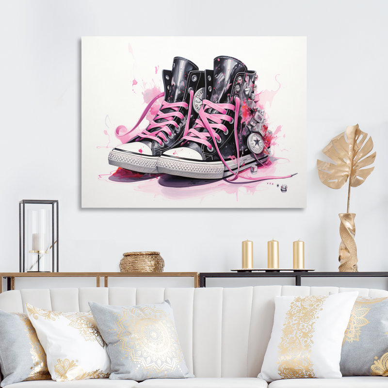 Chaussures de mode obsession - imprimé, Toile tendue, H 24 po x l 32 po x P 1 po