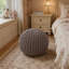 Pouf tricoté en coton 20 x 20