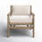 Baltzer Eucalyptus Solid Wood Outdoor Lounge Chair with Cushions