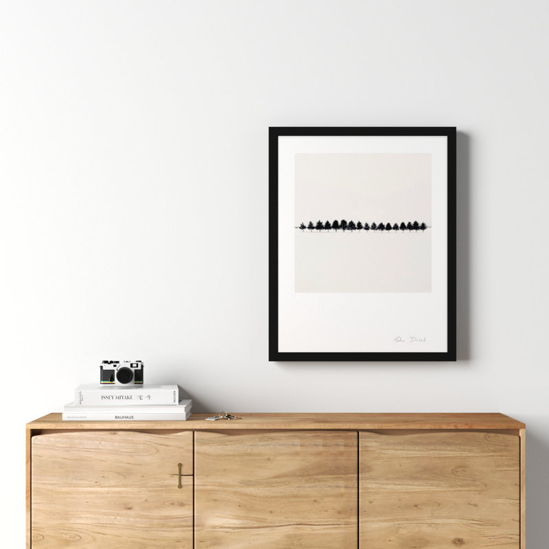 Seventeen Trees by Peter Dušek, 30" H x 24" W x 1.25" D, Black