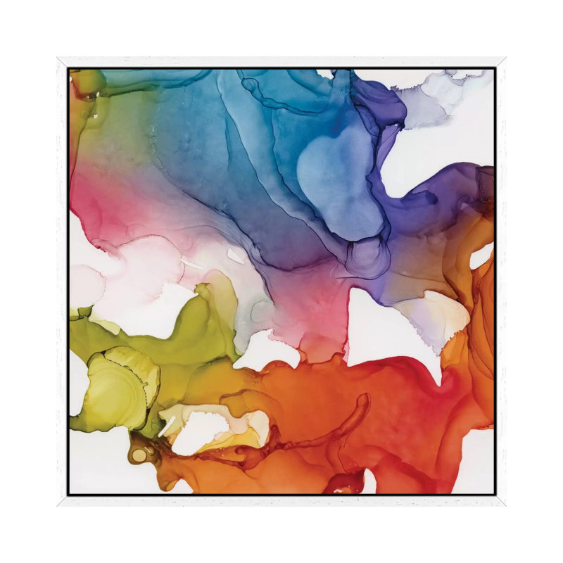 Spectrum Colors II by Carol Robinson - Print on Canvas, White Framed, 66.04 cm H x 66.04 cm W