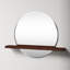 Rose Flat Mirror with Shelves