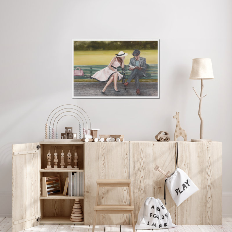 Prologue by Ethan Harper - Painting, 65cm H x 95cm W, White Framed Paper Print