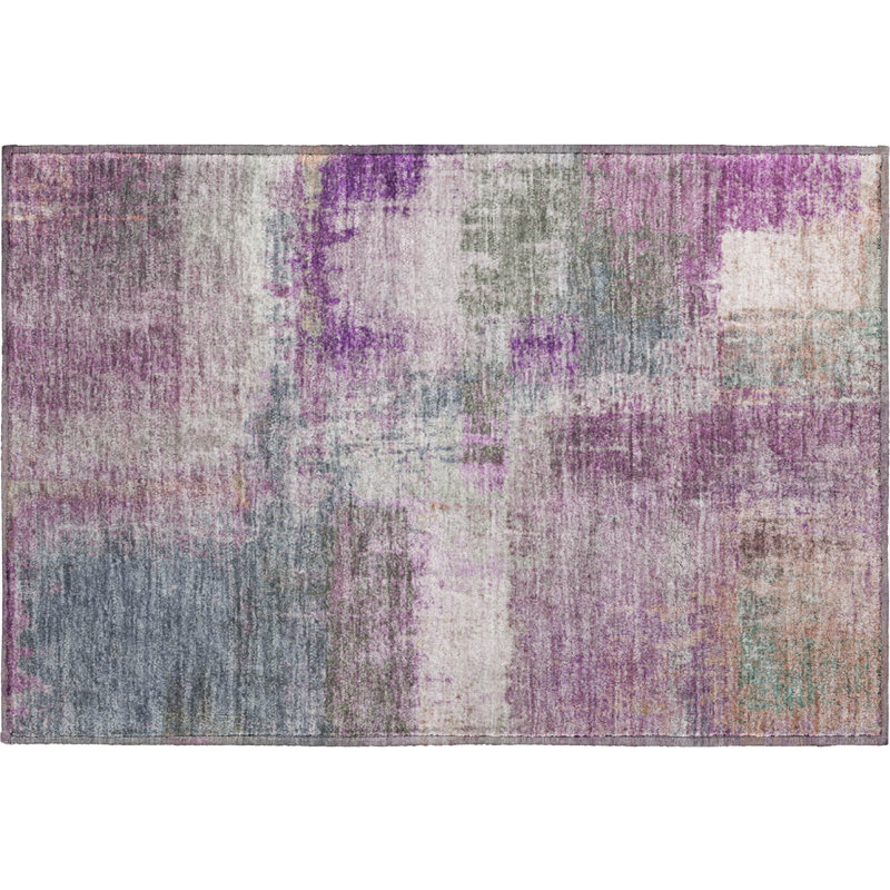 Premium Machine Washable Kumbhar AMF1354 Modern Rug, Rectangle 1'8" x 2'6"