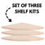 3 Wall Mounted Corner Shelf, 3 pack of shelves