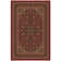 Ottohome Non-Slip Medallion Oriental Area Rug For Living Room, Hallway, Entryway Rug, Dark Red