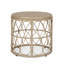 Compact Patio Tables, Rattan 19.75 Inch Boho Modern Accent For Home