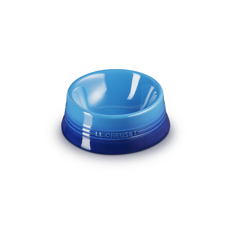 Le Creuset Stoneware Medium Pet Bowl, Blue