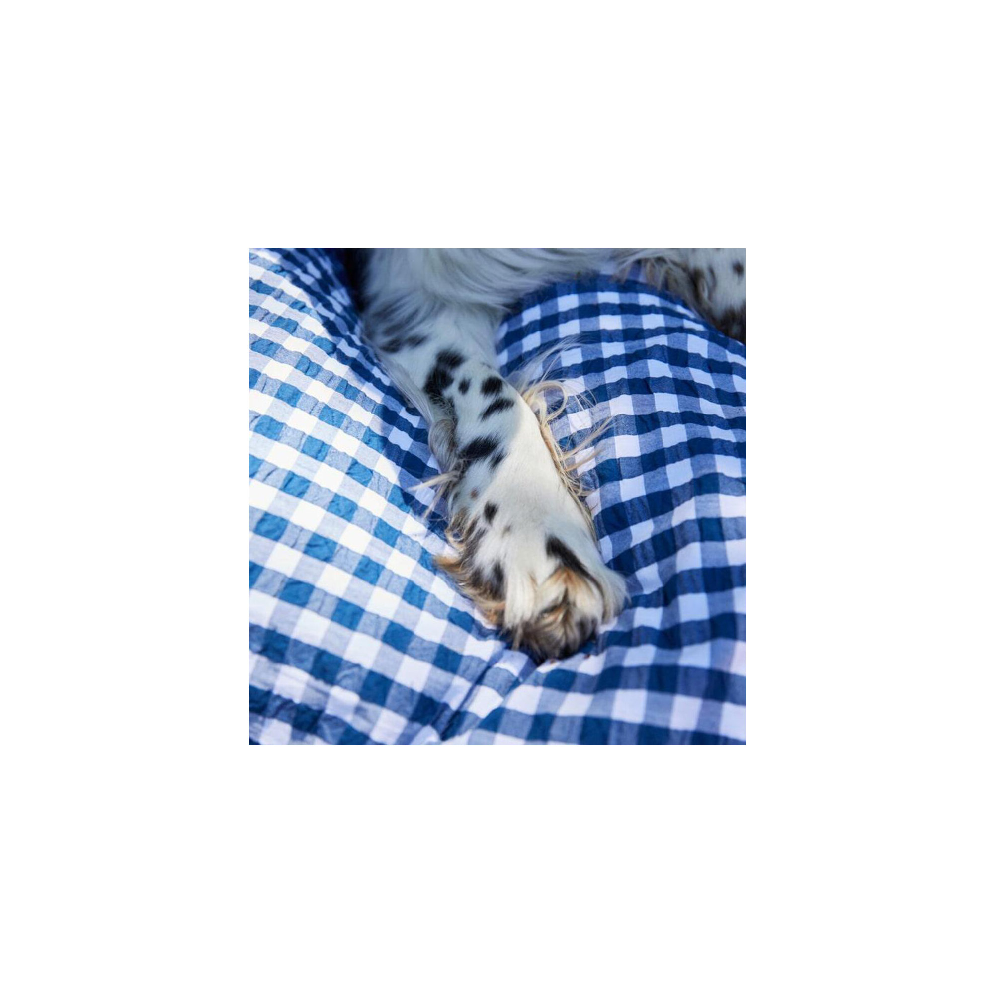 Baek And Bolge Organic Cotton Duvet Cover Set, Blue/White, King Duvet Cover + 2 King Pillowcases