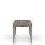 Rustic Grey Dining Table Two Storage Drawers And Leaf