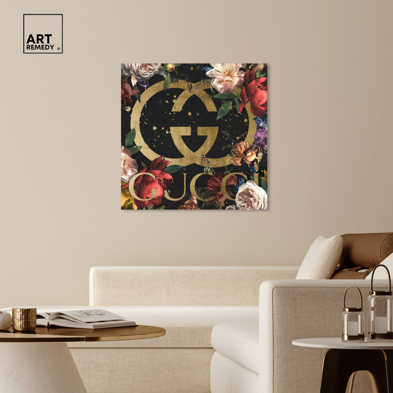 Glam, art noir sur toile noir, H 40 po x l 40 po, Toile tendue