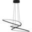Luminaire suspendu ovale noir mat Ovard