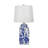D13x25" Blue and White Ceramic Vase Lamp