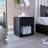 19.7-Inch High Nightstand End Table With Open Shelf-1287464864