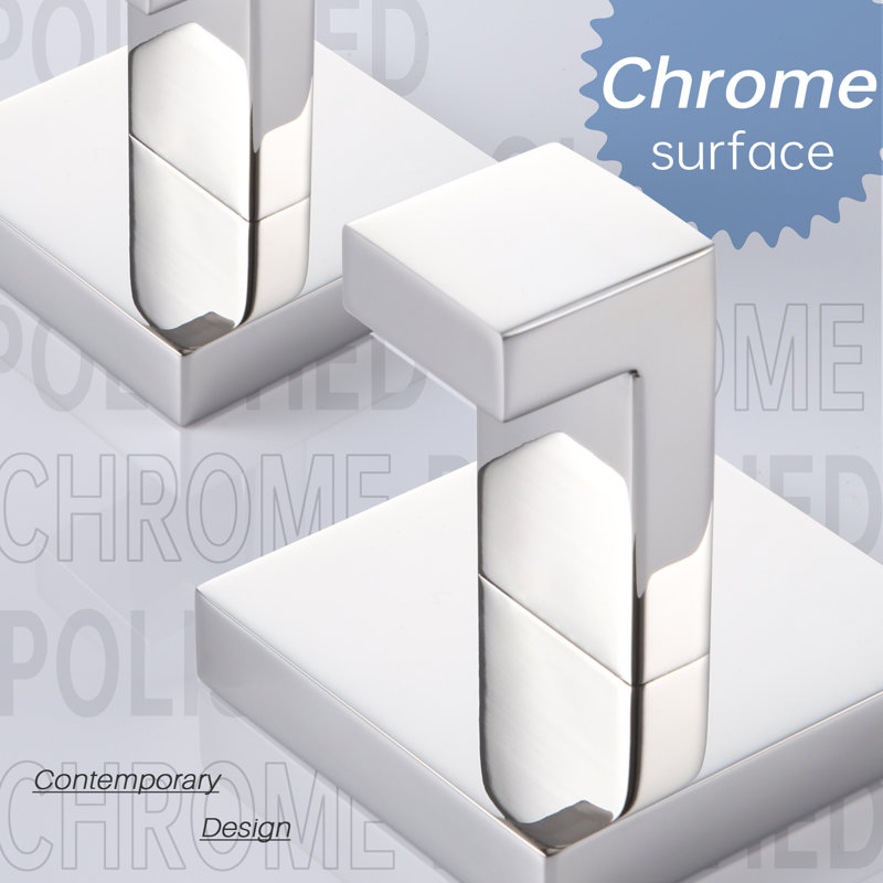 Ensemble de quincaillerie de salle de bain 6 pièces, Chrome / chrome poli