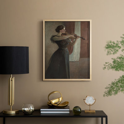 Vintage Portrait Print LXX Framed Print - Solid Wood