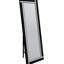 Niesha Wood Flat Wall Mirror