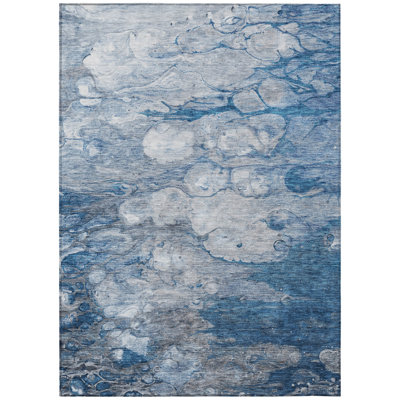 Chryssa Washable Abstract Indoor / Outdoor Rug