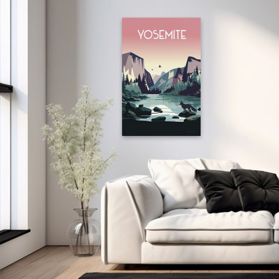 Yosemite - Animals Black Blue California Art