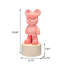 35.43"Violent Bear Money Jar Pink Decorative Piece-1647729337